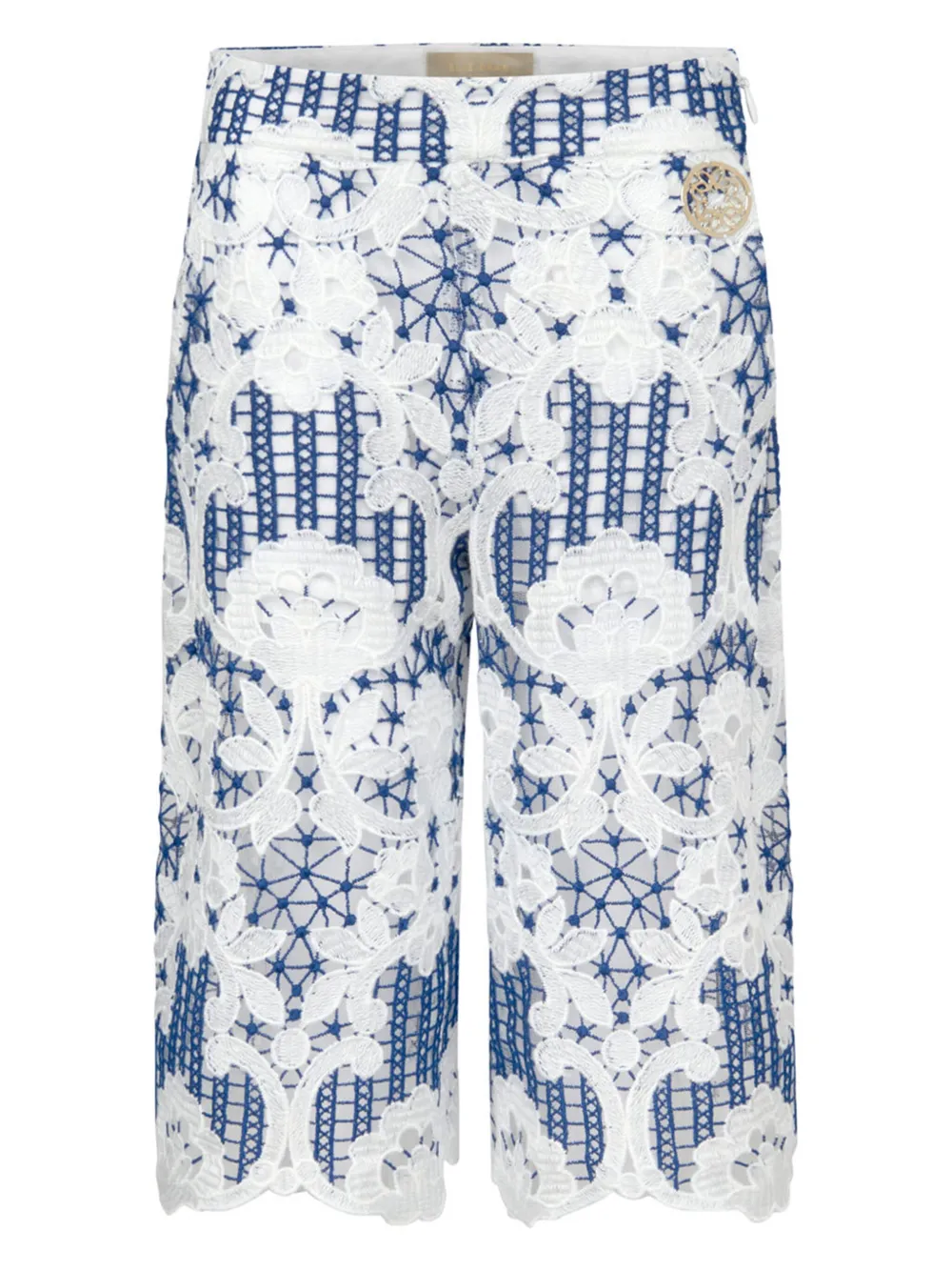 

Широкие брюки из гипюра и кружева ELIE SAAB JUNIOR, белый