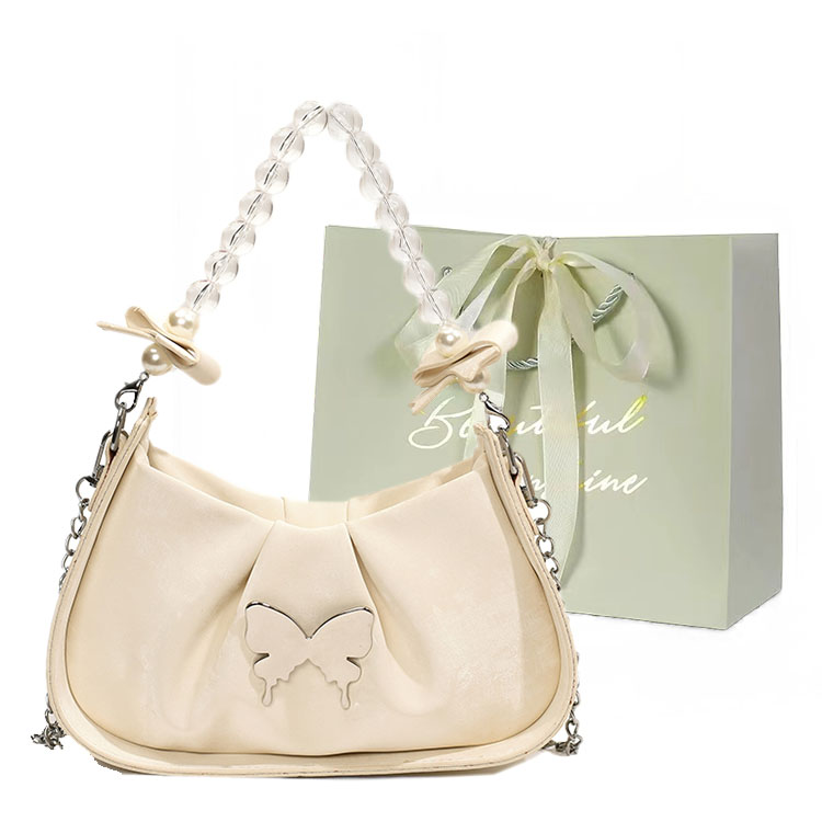 

JIANGLIDA Женская сумка через плечо, Ecru+Shopping Bag