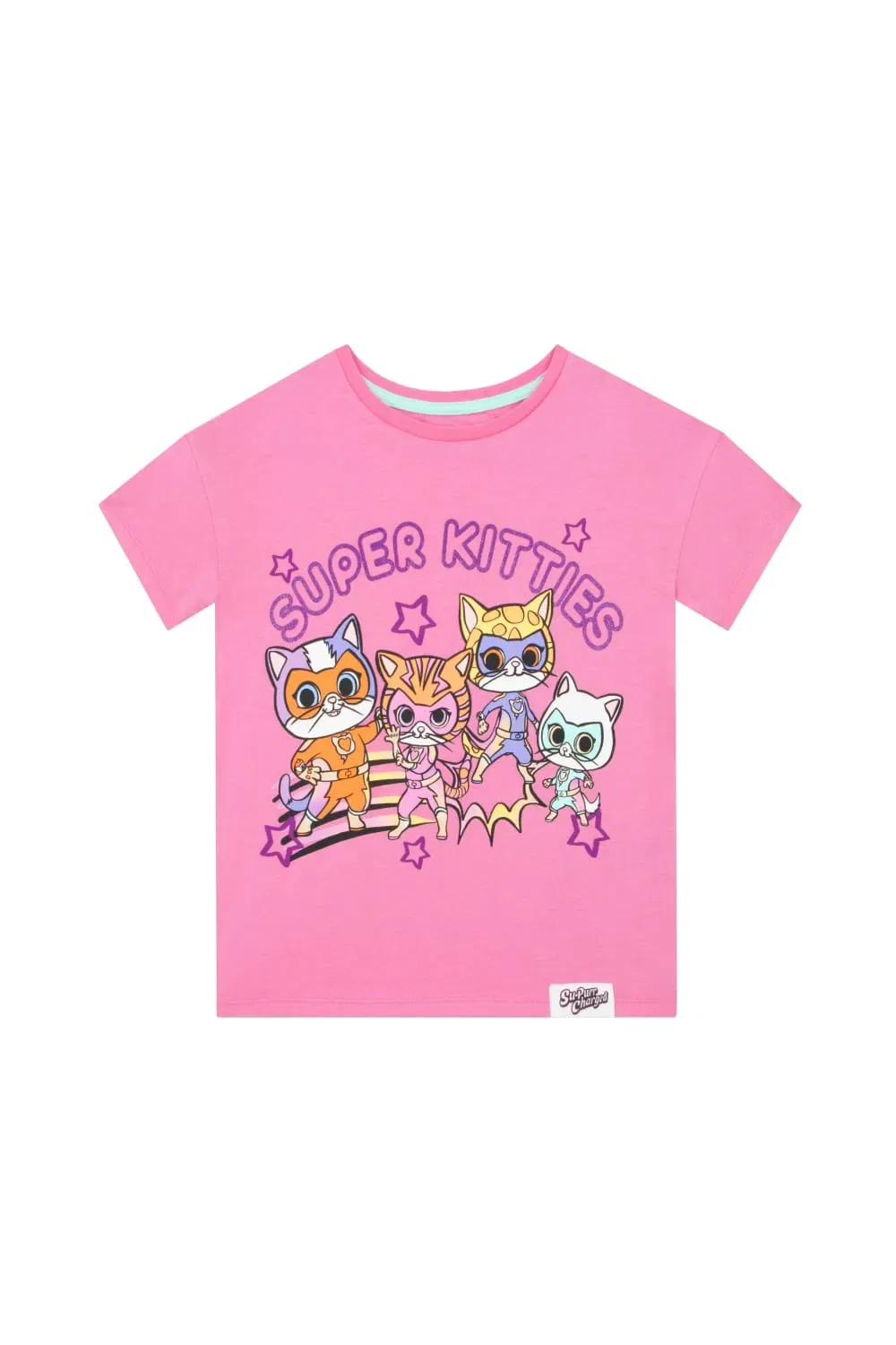 Футболка Disney SuperKitties для девочек, розовая, розовый