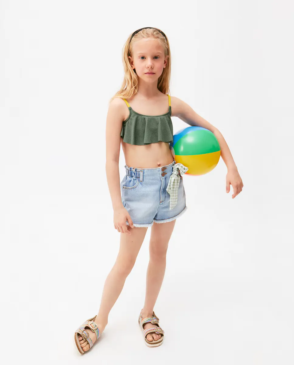 

Бикини для девочки с оборкой Kids El Corte Inglés, цвет 520 Kaki