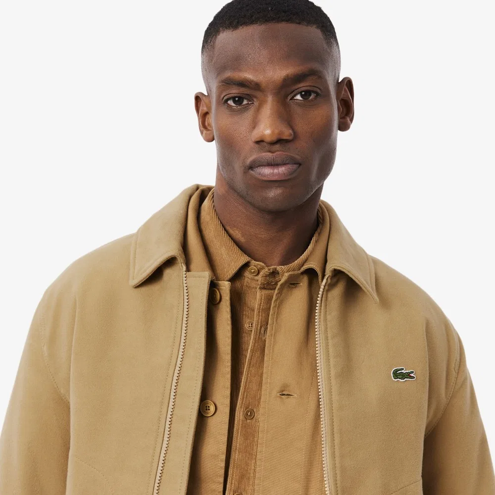 Мужской жакет из молескина бежевый от Lacoste — фото 2