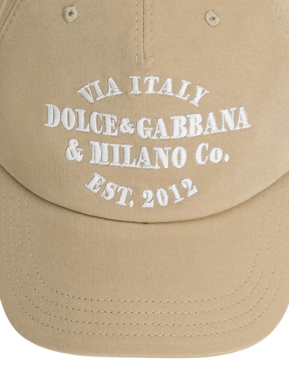 Бейсболка с вышивкой Dolce&Gabbana Milano Dolce & Gabbana Kids, бежевый — фото 3