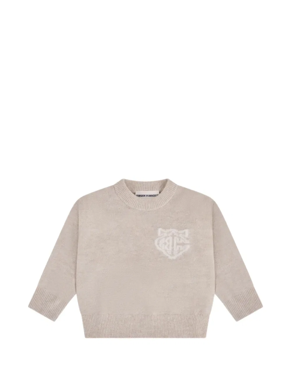 Свитер с логотипом The Couture Club Kids, нейтральный