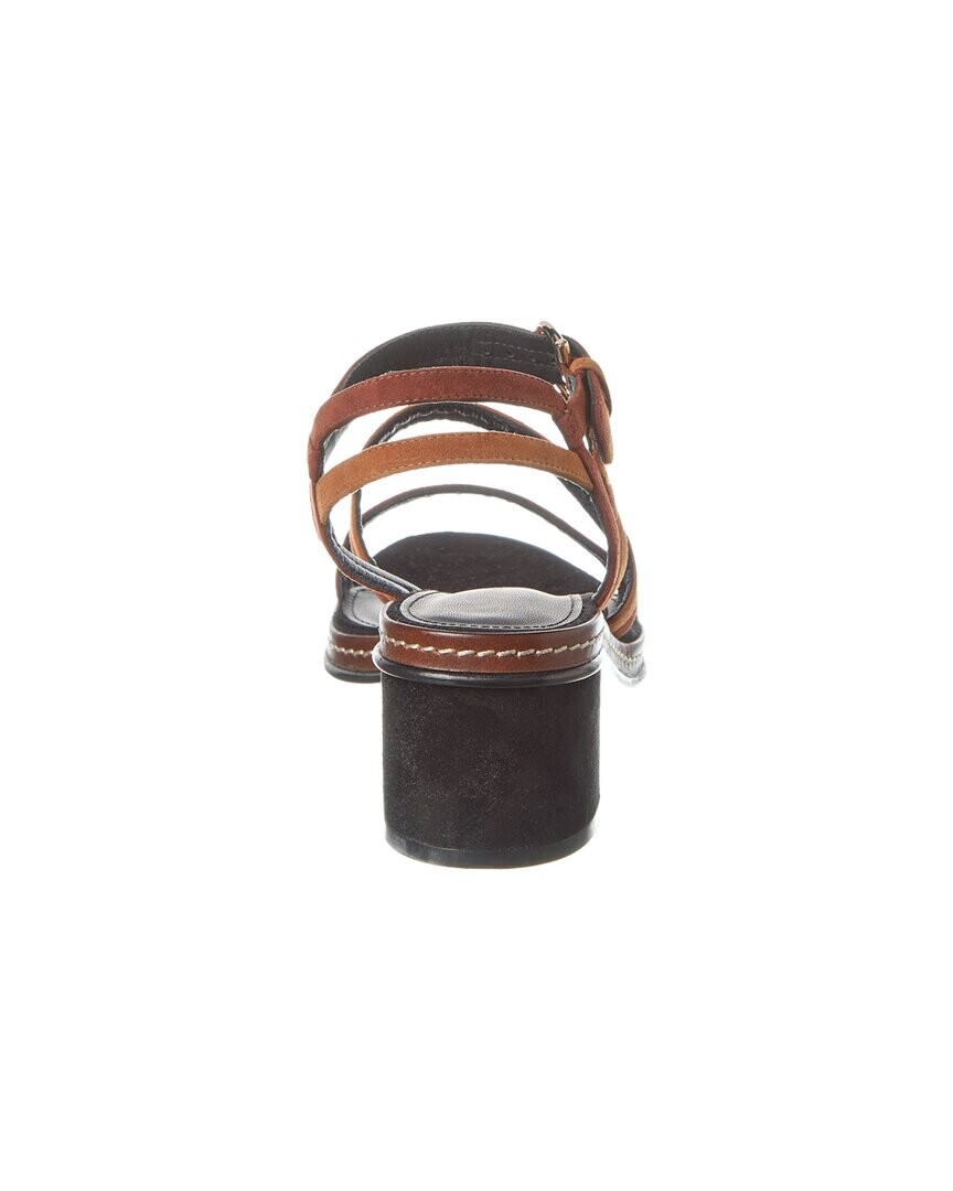 

Замшевые сандалии Ferragamo Gancini Salvatore Ferragamo, черный