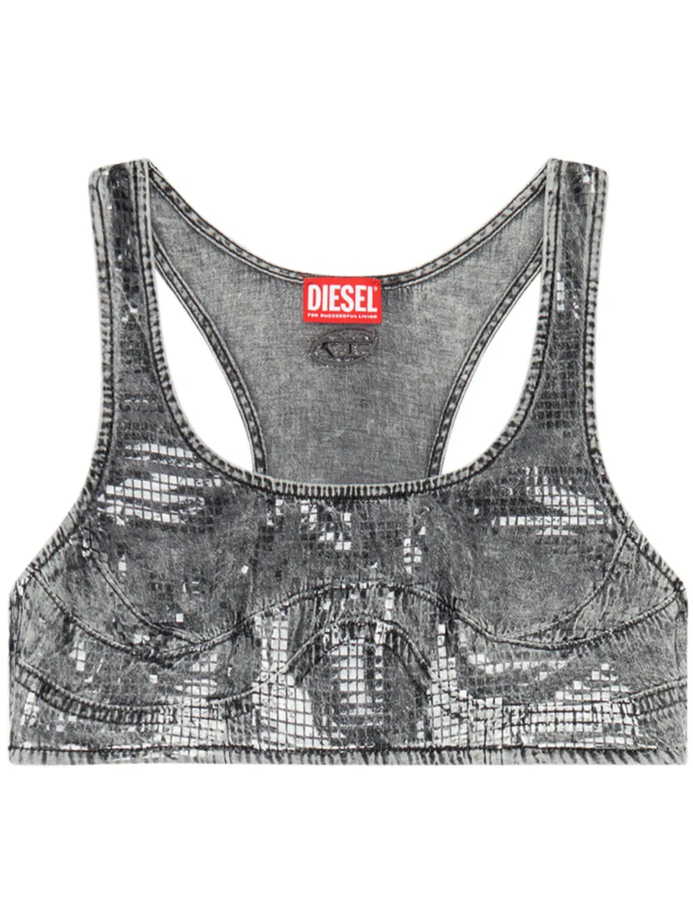 

Укороченный джинсовый топ De-Toppy-S DIESEL, серый