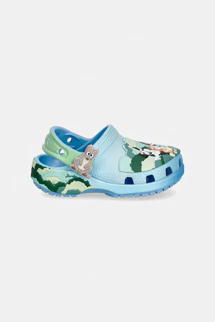 Сланцы детские с Bluey Classic Multi Clog T Crocs, синий — фото 3