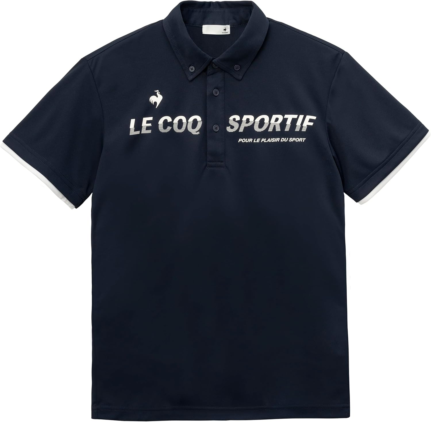 

Мужская поло-рубашка с коротким рукавом Le Coq Sportif - влагоотводящая, быстросохнущая, эластичная тренировочная рубашка