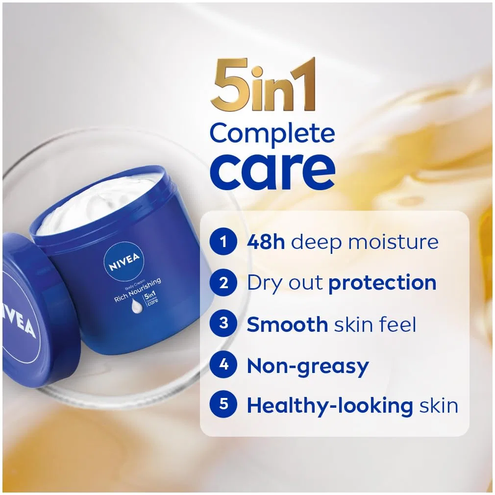 Питательный крем для тела с миндальным маслом «Rich Nourishing» 400 мл от Nivea Nivea — фото 3