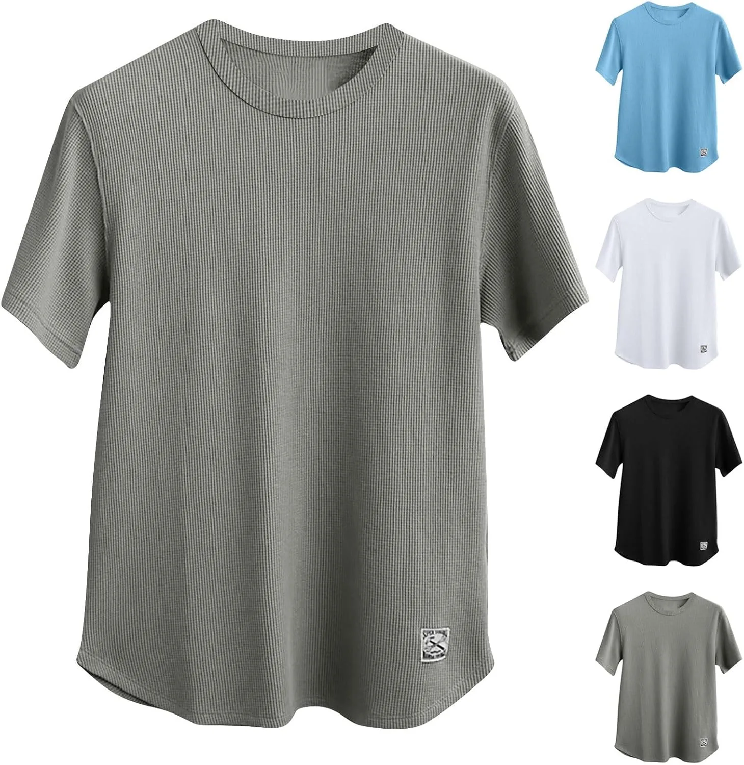 

Футболка мужская Knitted Short Sleeve Crewneck, Casual, Oversized