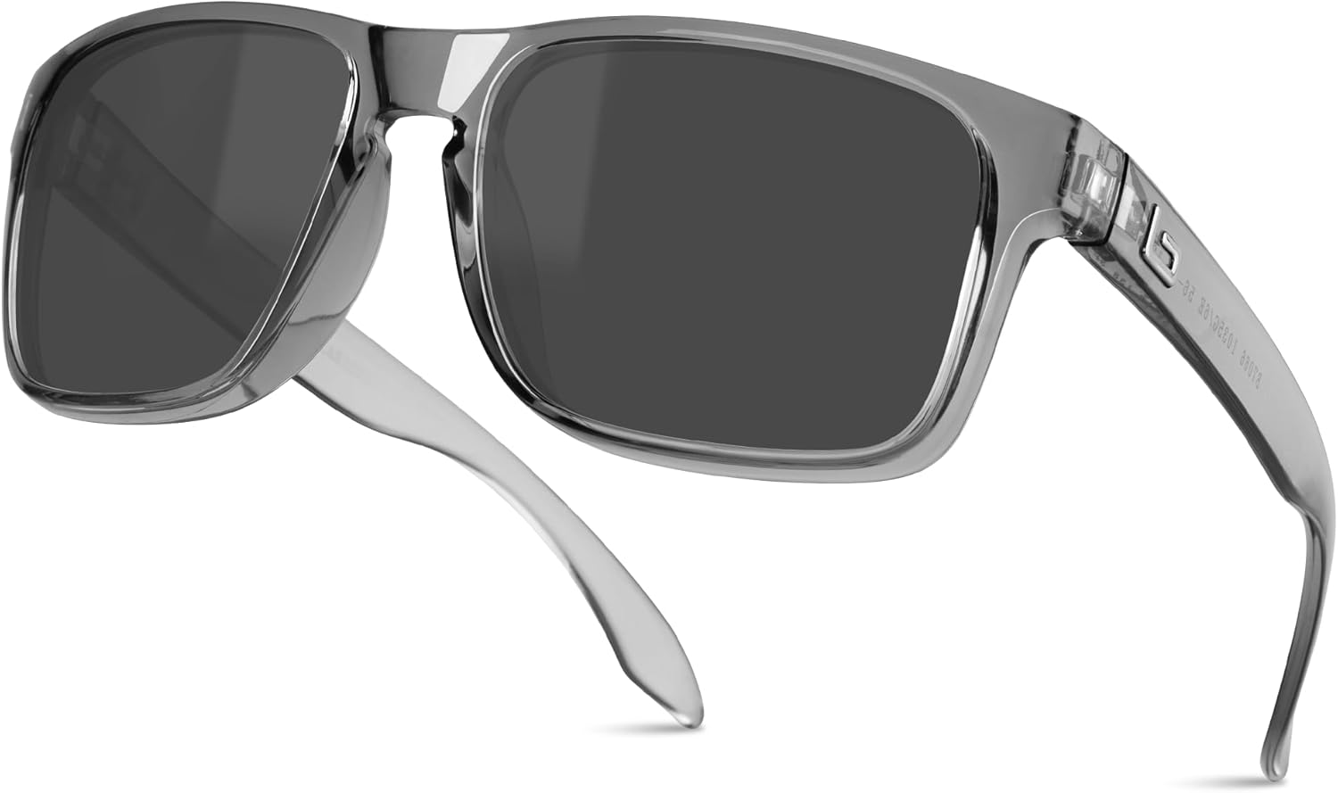 

Классические солнцезащитные очки Bnus итальянского производства с линзами Corning из настоящего стекла и возможностью поляризации B.N.U.S, Transparent Grey / Grey Lens