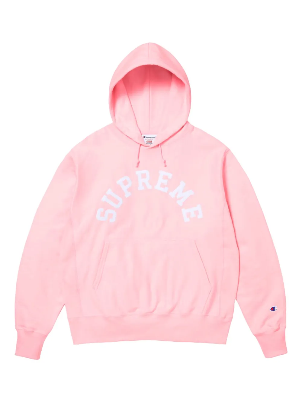

Худи с логотипом из коллаборации с Champion Supreme, розовый