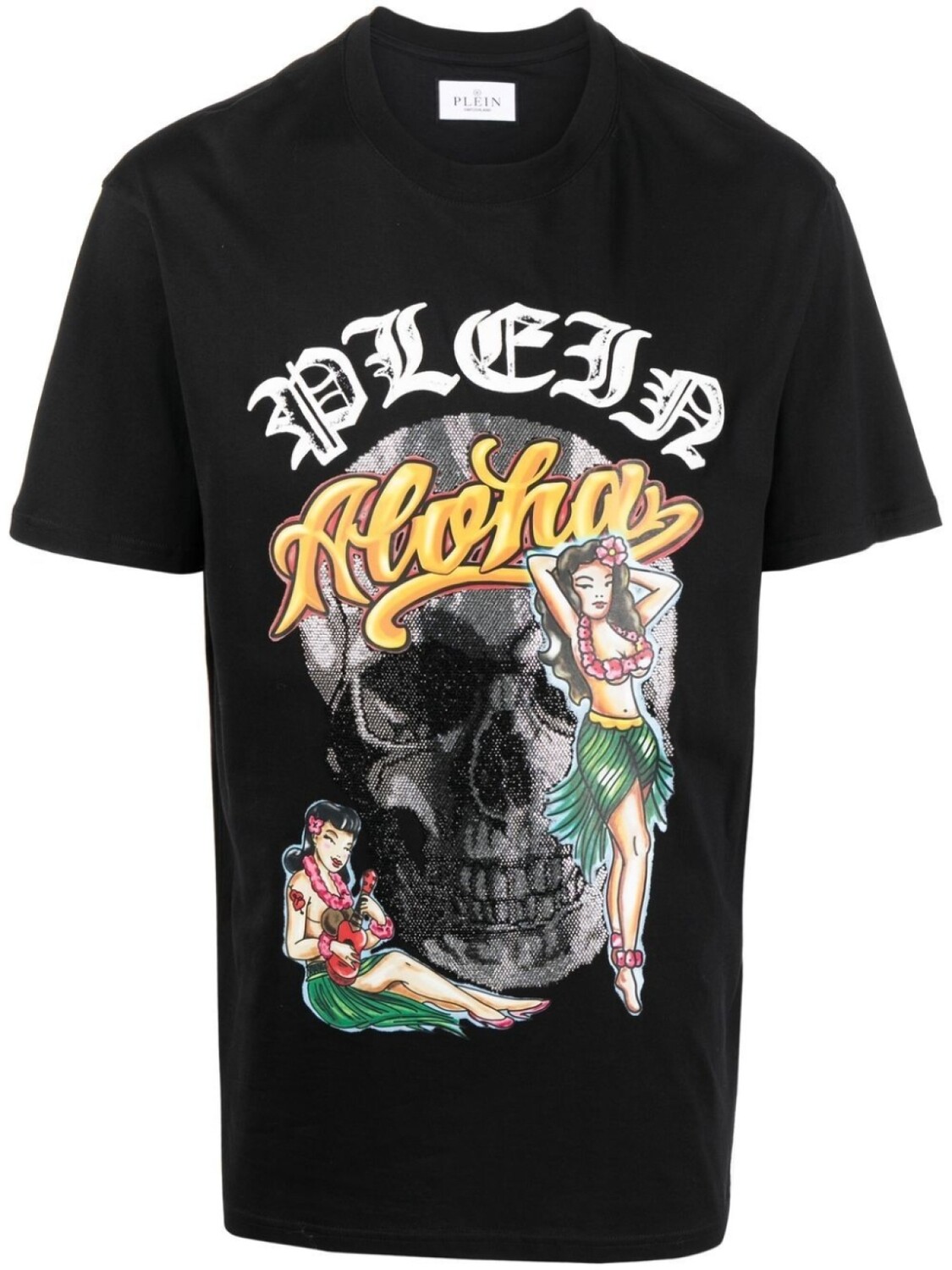 

Philipp Plein футболка Hawaii с короткими рукавами, черный