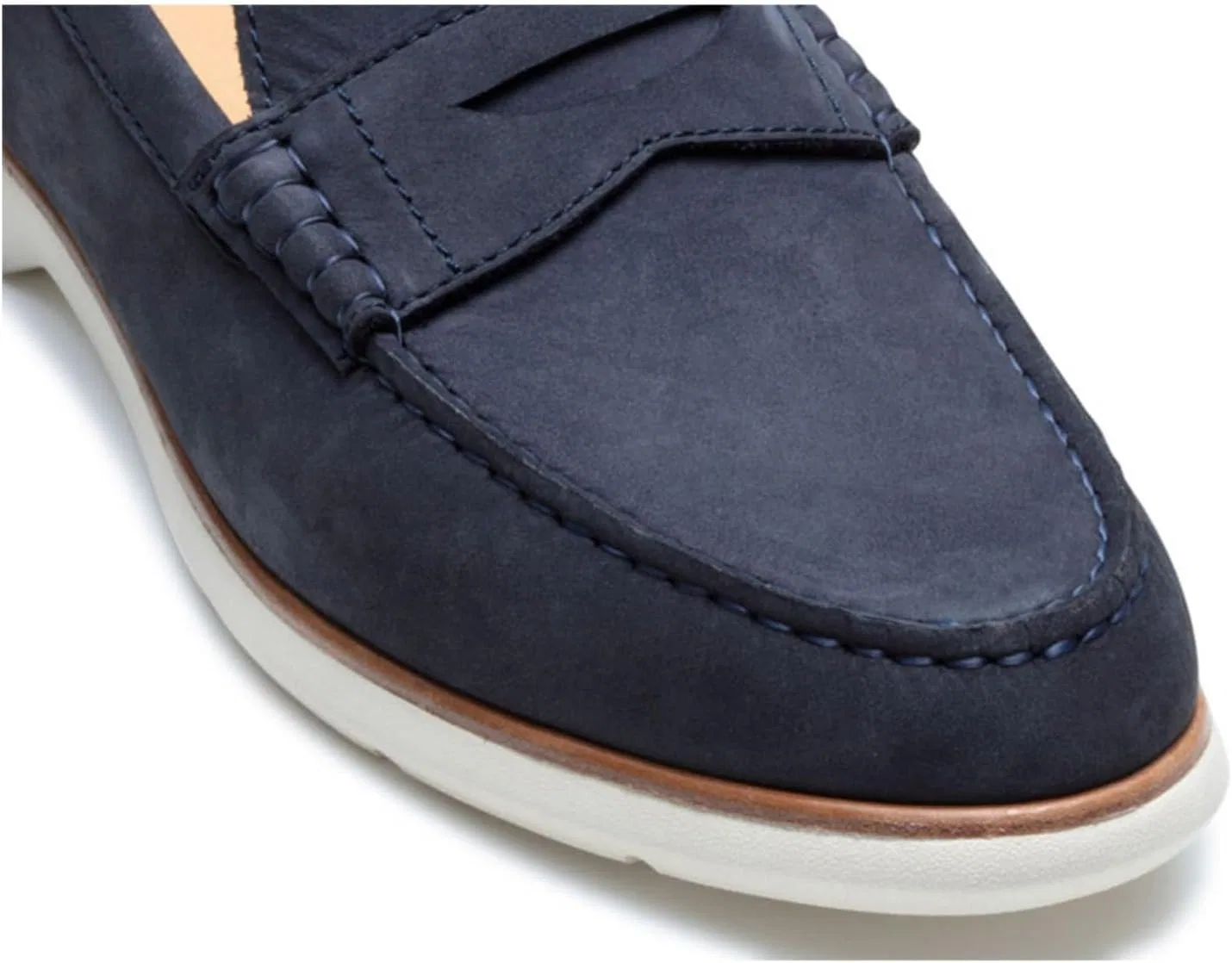 Лоферы мужские REGAL Penny Loafer, синий замшевый — фото 2