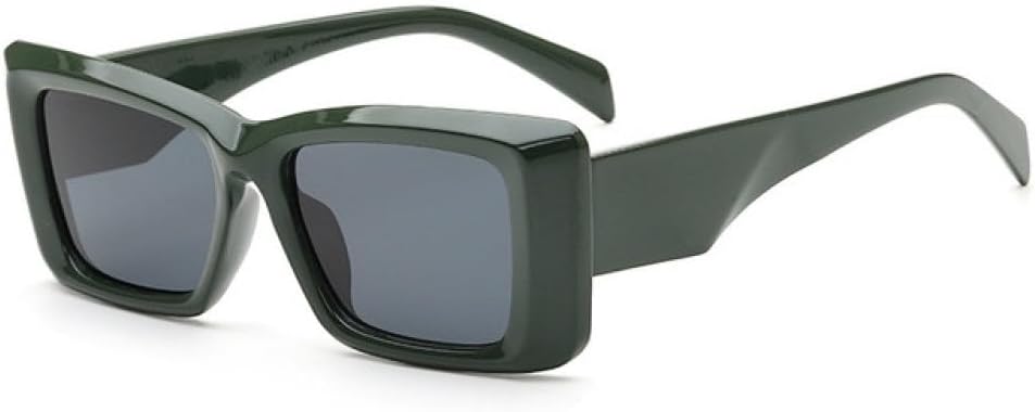 

Солнцезащитные очки прямоугольной формы для женщин, защита от УФ-излучения UV400, ретро-стиль, леопардовый принт, зеленый, синий, солнцезащитные очки для мужчин LANGSER, Green