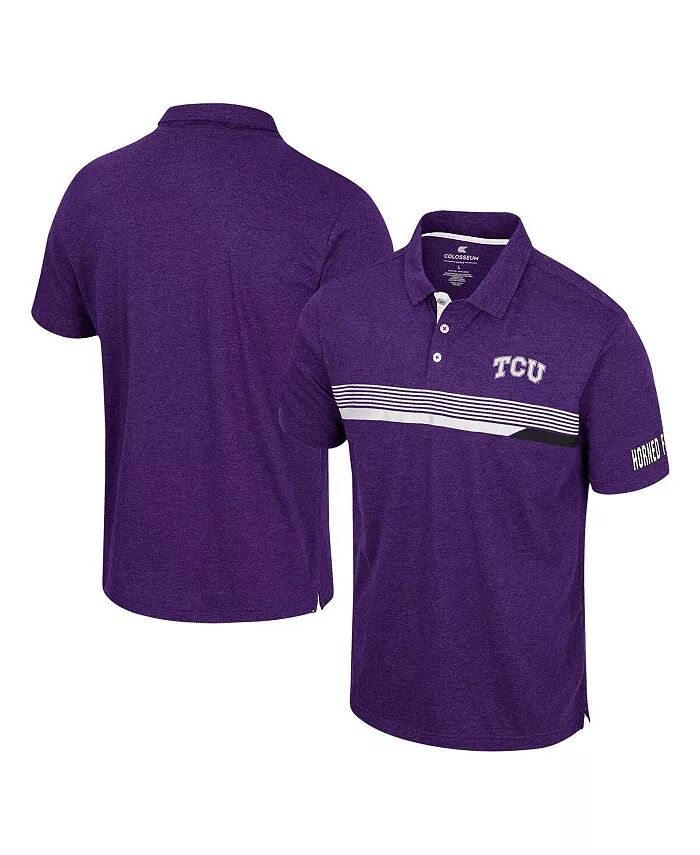 

Мужская фиолетовая рубашка поло TCU Horned Frogs No Problemo Colosseum