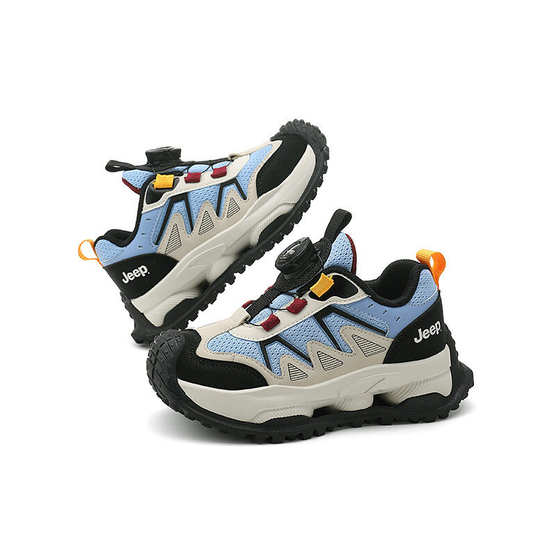 Кроссовки Jeep Kids Outdoor Shoes Kids Low-top Blue/beige/black, голубой — фото 4