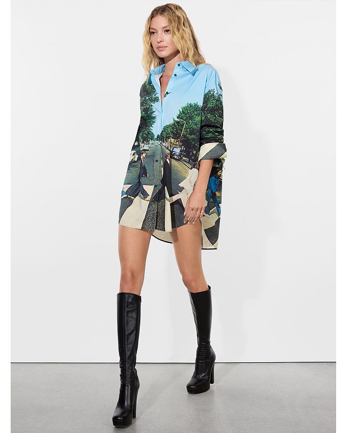 

X The Beatles Изящная свободная рубашка Alice and Olivia, мультиколор