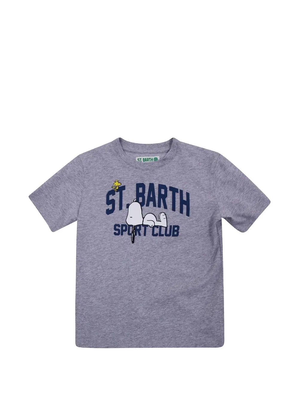 Футболка с принтом Peanuts Mc2 Saint Barth Kids, серый