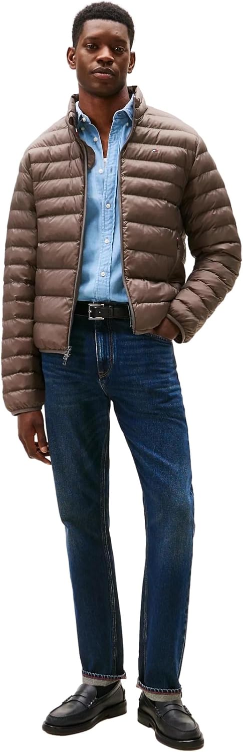Мужская утепленная пуховая куртка TOMMY HILFIGER с возможностью упаковки, Shady Stone — фото 3