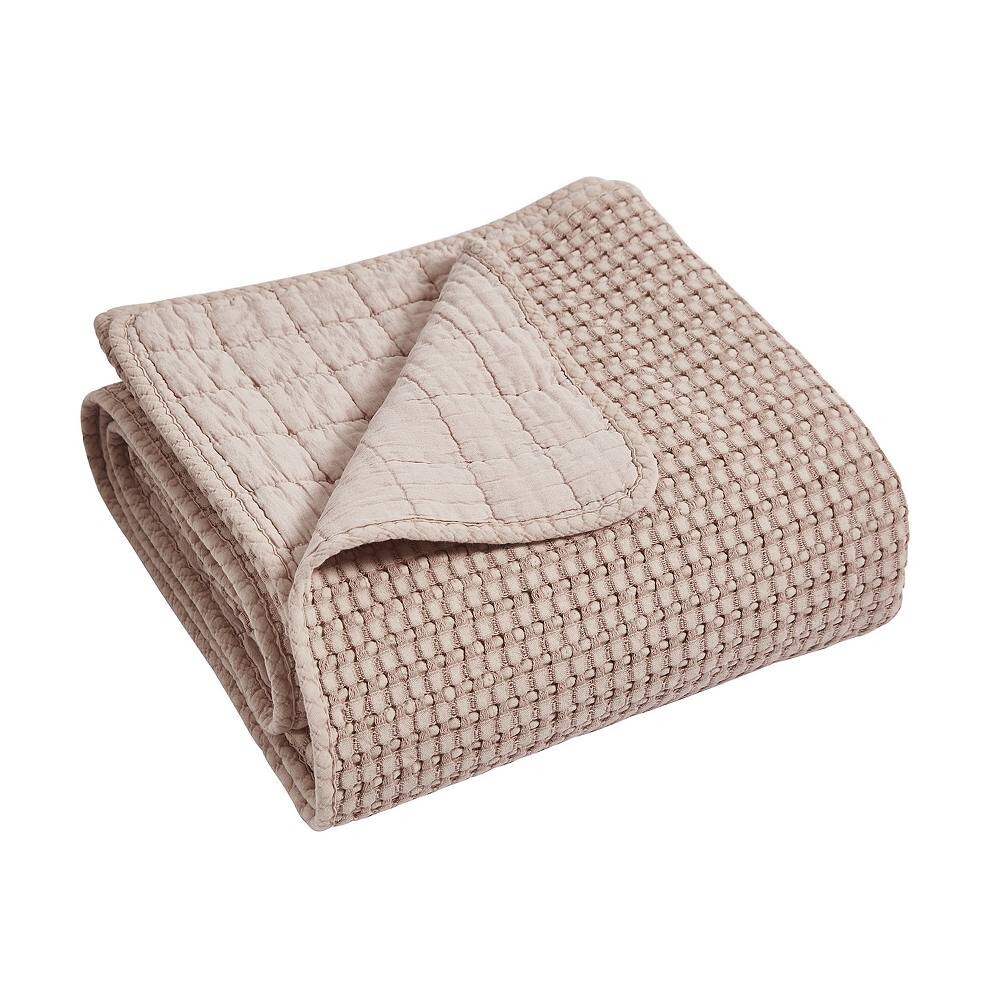 

Стеганое плед Levtex Home Mills с вафельным кремом, цвет Blush