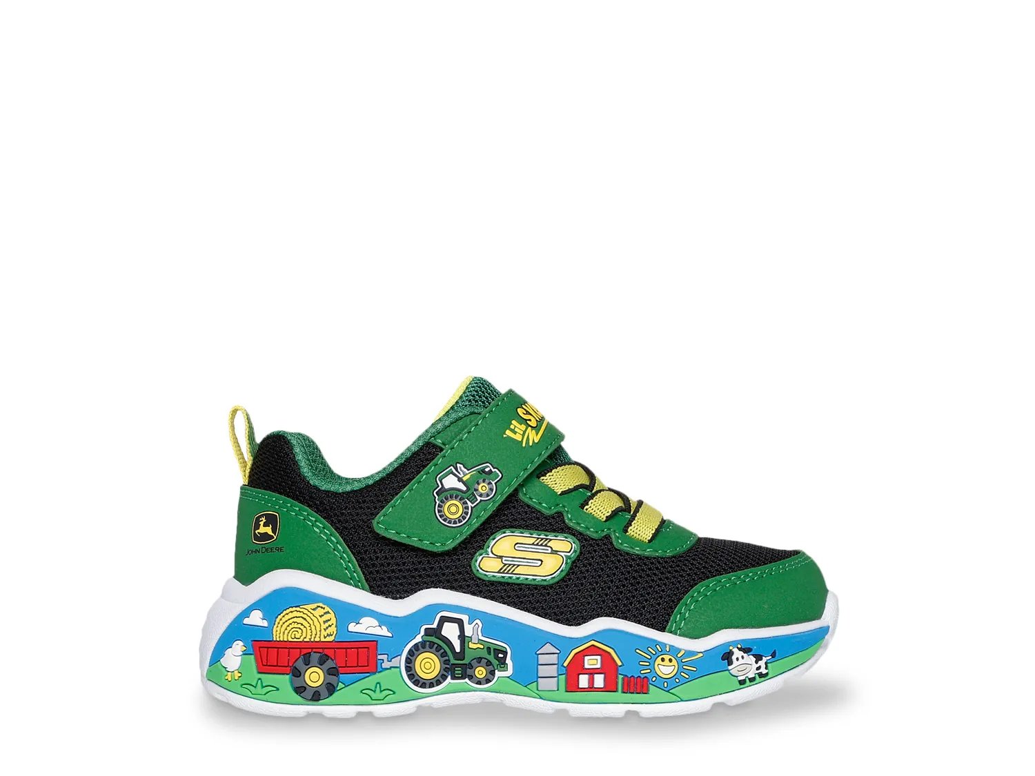 Кроссовки Skechers x John Deere Play Scene Barn-Squad Buddies Sneaker - Kids', зеленый/мультиколор — фото 3