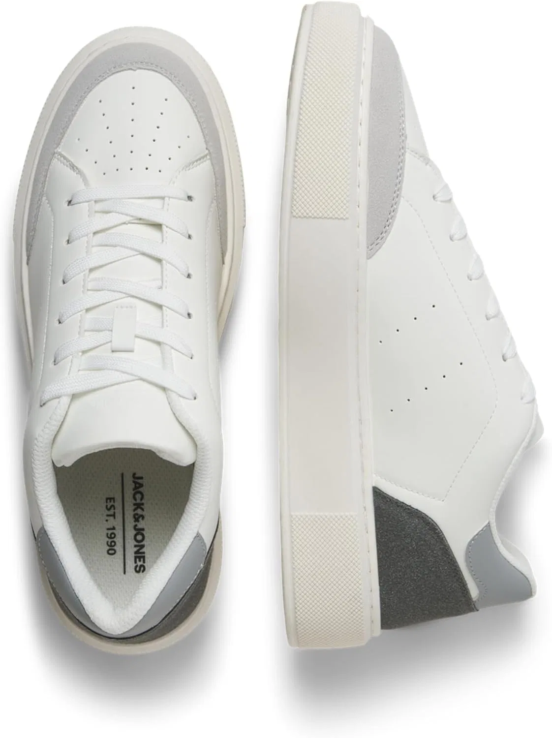Мужские кроссовки Jack & Jones Jfwaspire Court Pu Sneaker Noos, белый — фото 2
