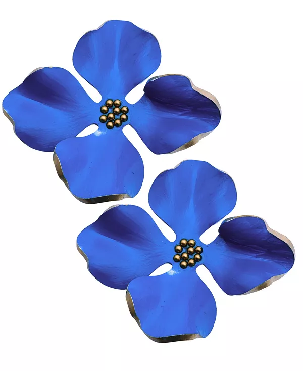 

Крупные цветочные серьги Swanky Designs, turquoise