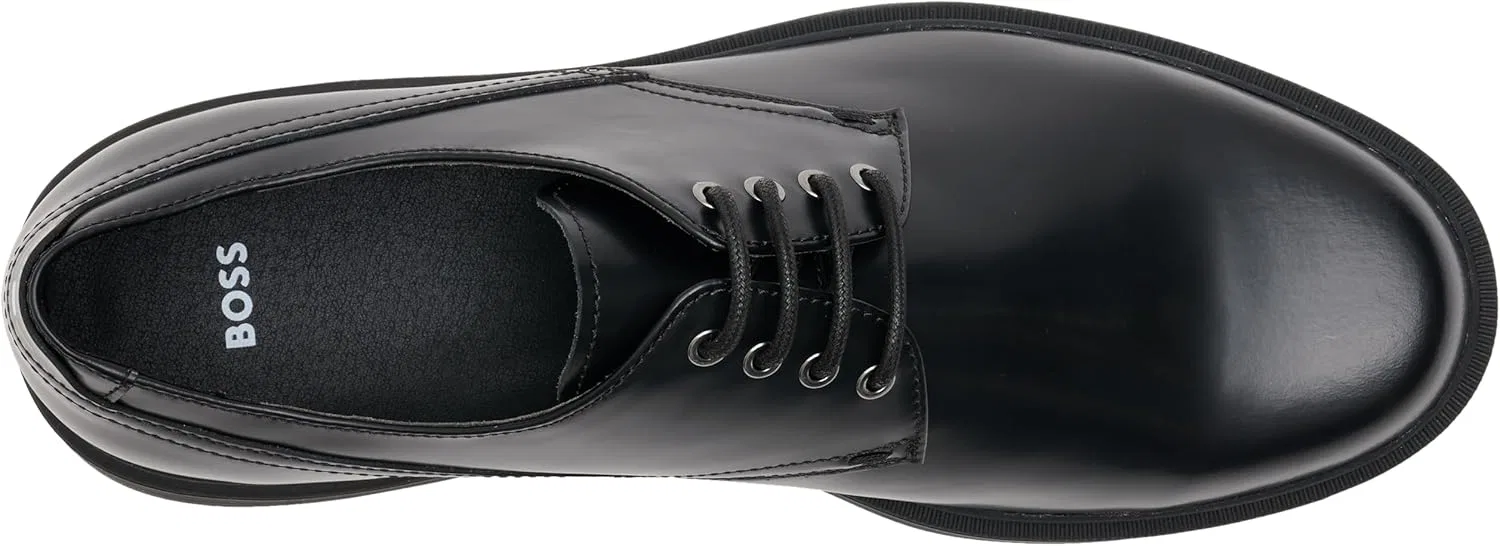 Туфли BOSS Men's Ronnin_derb_BO Derby, Black 1 — фото 3
