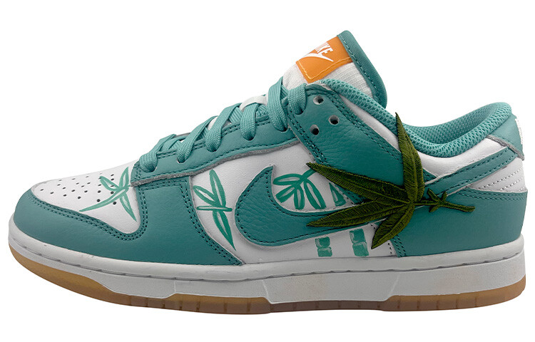 

Кроссовки Nike Dunk Skateboarding Shoes Women's Low-top White/cyan/teal-green, белый