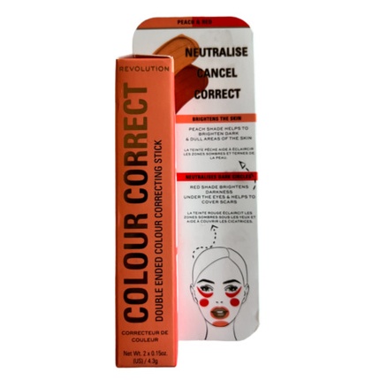 

Revolution Makeup Color Correcting Stick Красный и персиковый Makeup Revolution