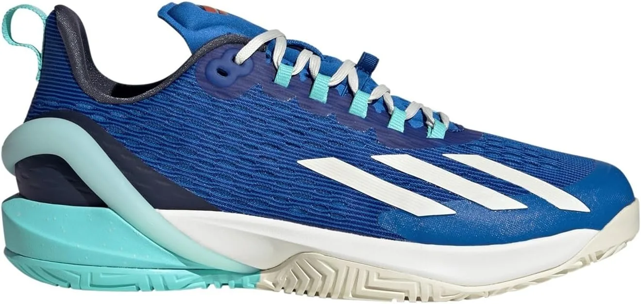Кроссовки Adidas Unisex Adizero Cybersonic M Low (не для футбола), белый/ярко-бирюзовый — фото 2