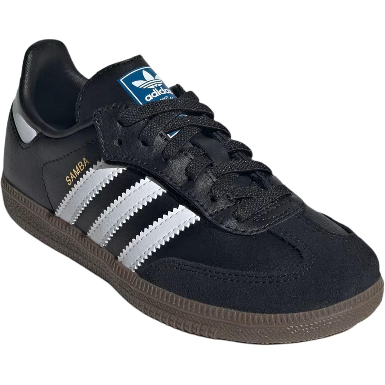 Adidas Originals Детские кроссовки для скейтбординга SAMBA OG, износостойкие, низкие, цвет: черный, для детей от 3 до 7 лет — фото 3