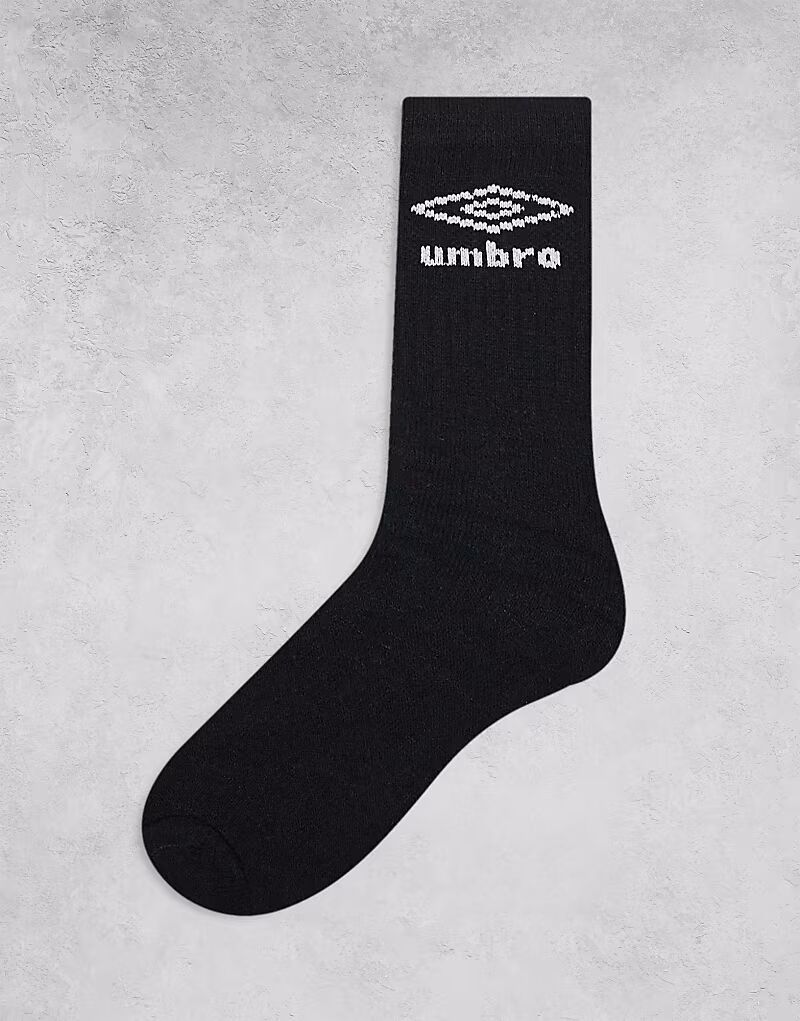 

Носки Umbro, 3 пары, цвет: черный, серый и белый