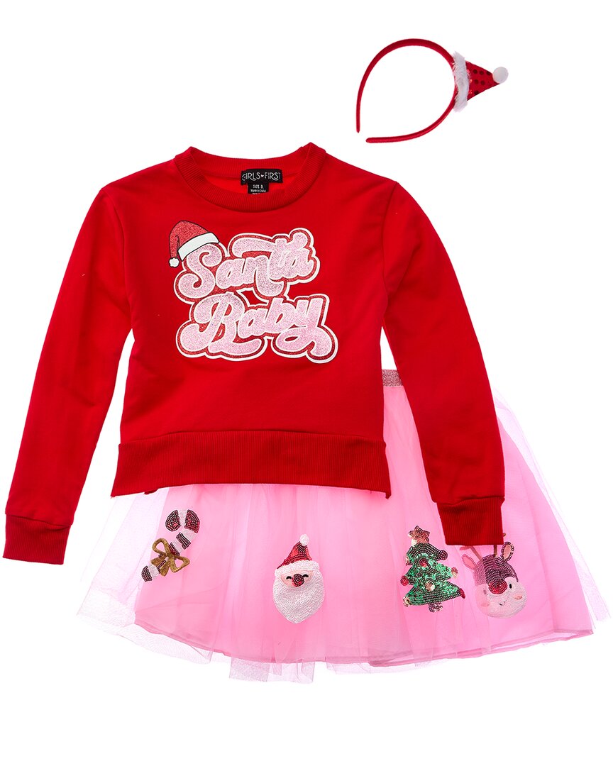 

Комплект из двух юбок-пачек Freestyle Santa Baby, красный