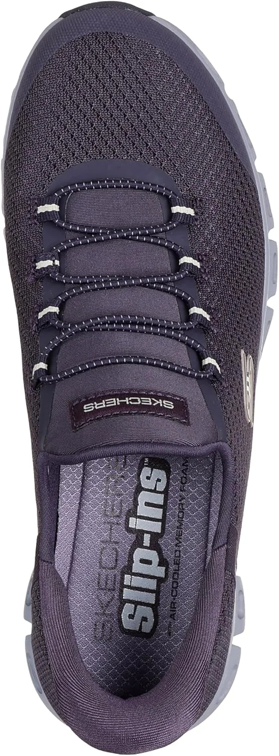 Мужские кроссовки Skechers Glide-Step Pro без шнурков, сливовый — фото 3