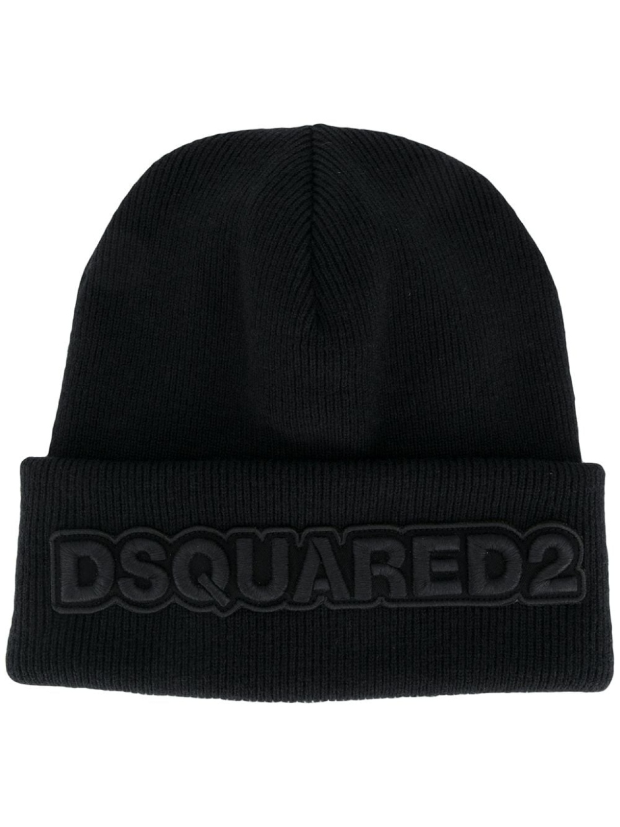 

Dsquared2 шапка бини с вышитым логотипом, черный