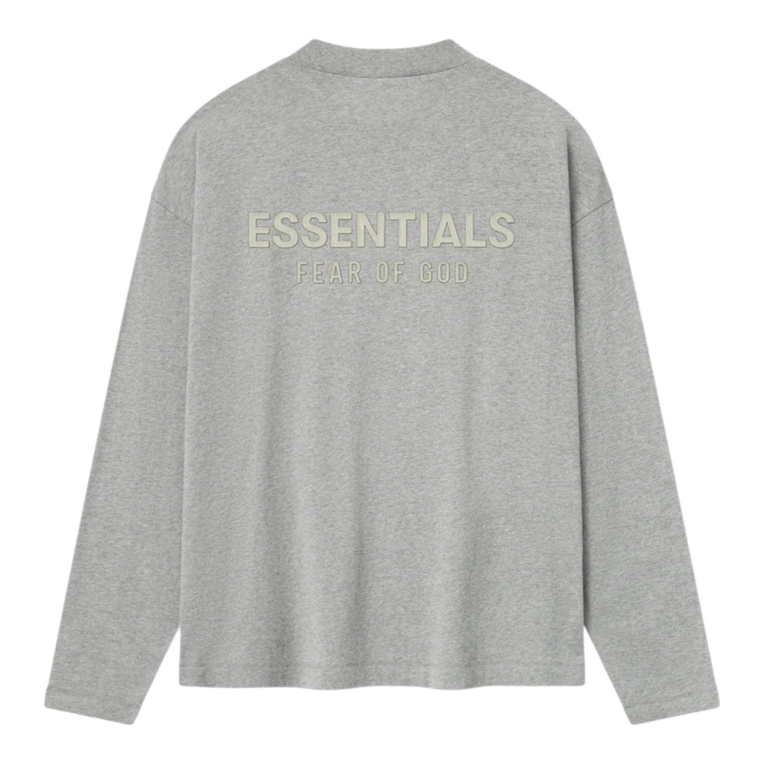 Классическая футболка с длинным рукавом Fear of God Essentials, цвет «Бетонная вересковая краска» — фото 2