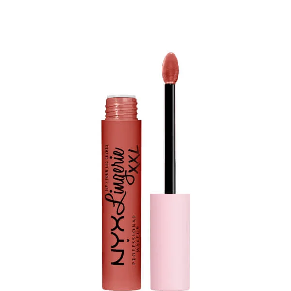 

Жидкая помада для губ lip lingerie xxl стойкая матовая 4 мл Nyx Professional Makeup, цвет peach flirt