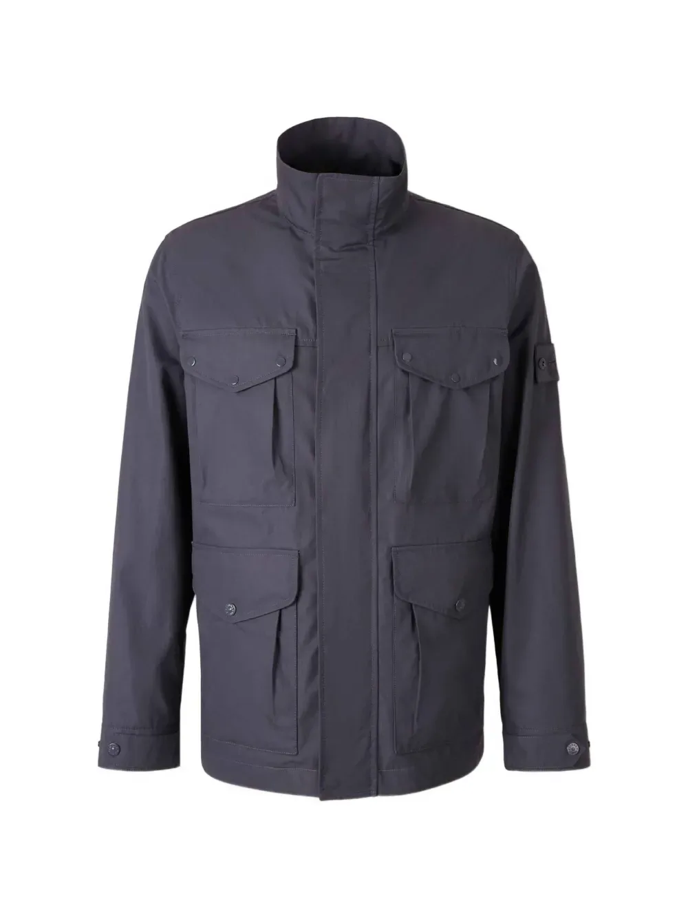 Жакет с застежкой на пуговицы и клапанами на карманах Stone Island, синий