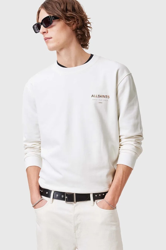 

Хлопковая толстовка UNDERGROUND Allsaints, белый