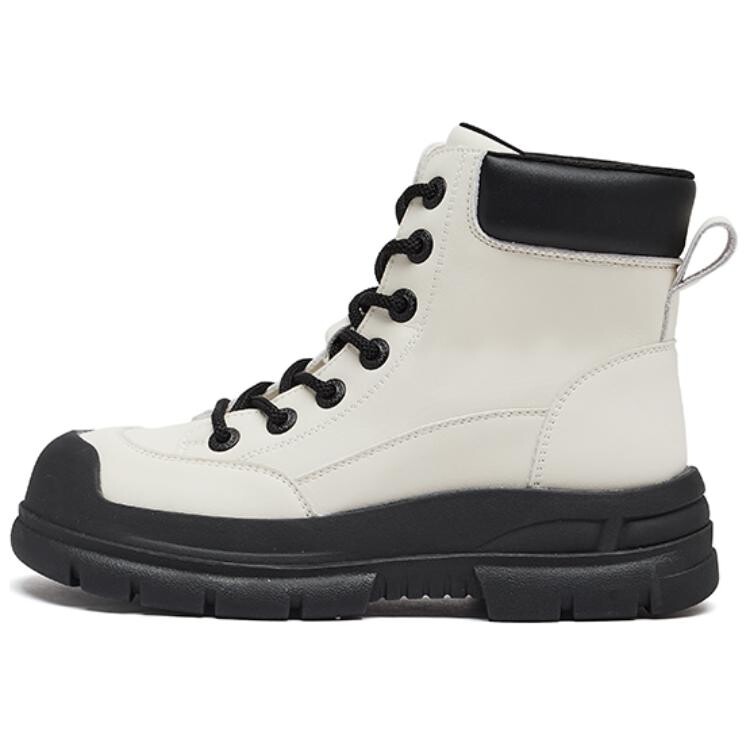 Ботинки женские Agsdon Martin Boot на шнуровке, бежевый — фото 2