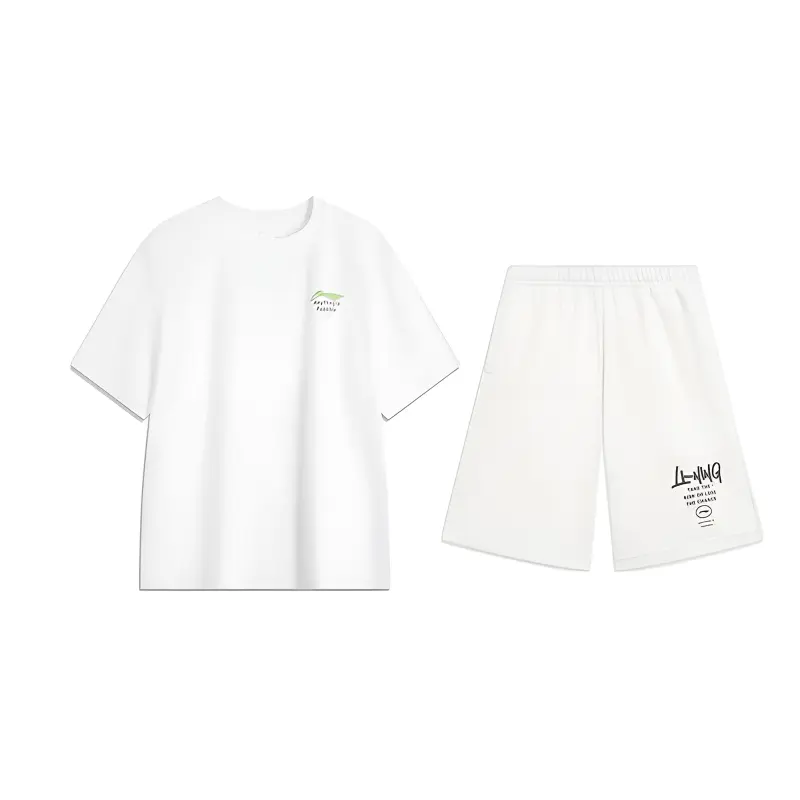 

LiNing Повседневная спортивная одежда унисекс Белый+Белый