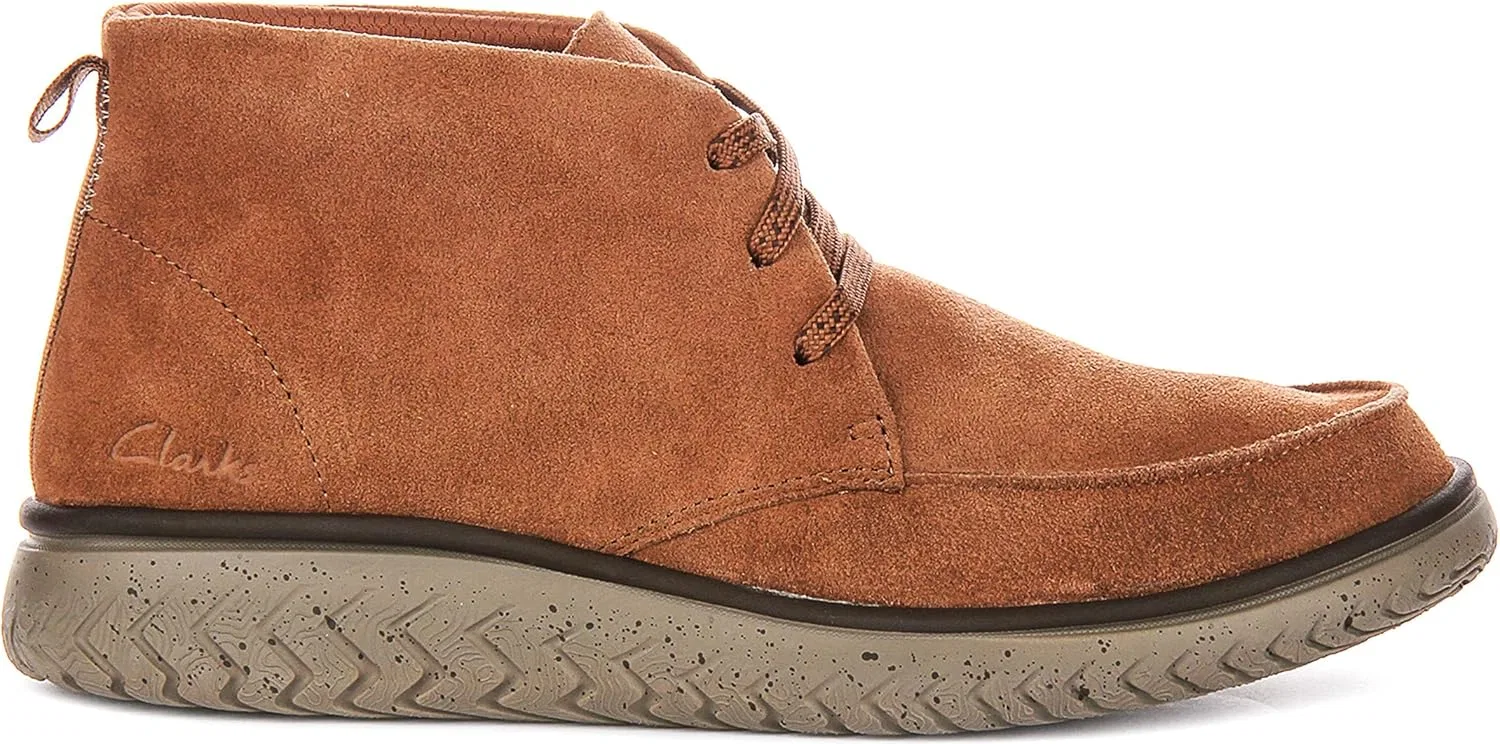 Мужские мокасины Relaxlite Chukka Clarks Premium, Brown Wlined Lea — фото 3