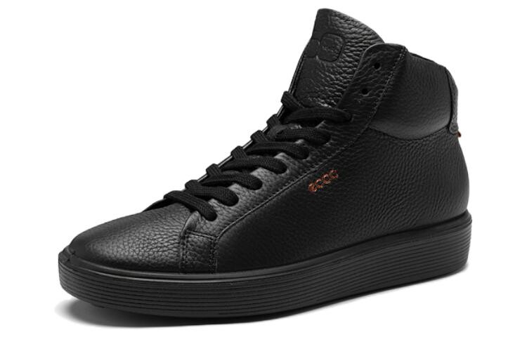 

Кроссовки ecco Skateboarding Shoes Women's High-top Black, черный