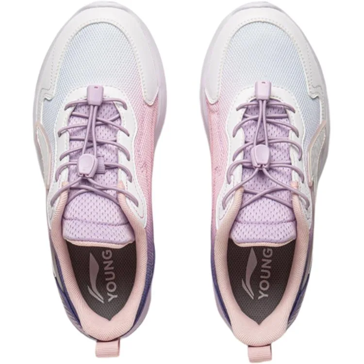 Детские повседневные кроссовки Li-Ning YOUNG Sports Life Collection YOUNG, Standard White/Condensed Purple/Light Pink — фото 4