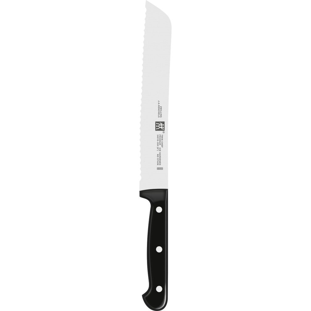 

Нож для хлеба Zwilling 1002169, длина лезвия: 20 см, лезвие с зубчатым краем, ручка из специальной нержавеющей стали/пластика, Twin Chef, серебристый/черный Zwilling J. A. Henckels