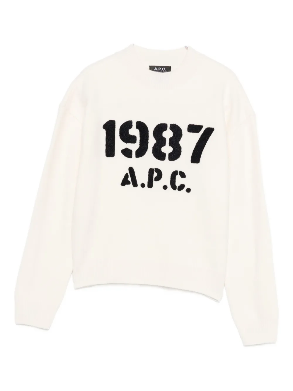 

Джемпер с логотипом 1987 A.P.C., белый