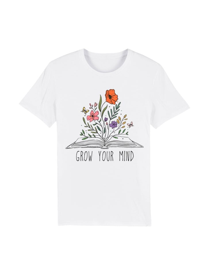 

Футболка F4NT4STIC Essential T-Shirt Flower grow your mind book, белый