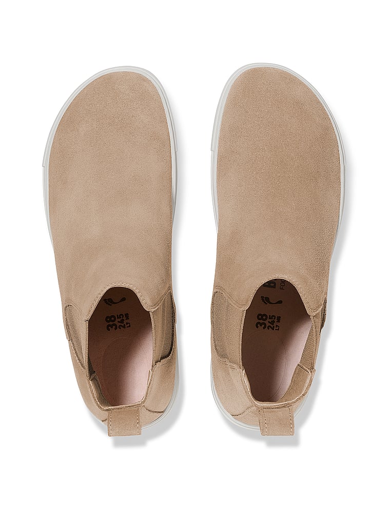 Ботинки женские челси Birkenstock на плоской подошве, коричневый — фото 2