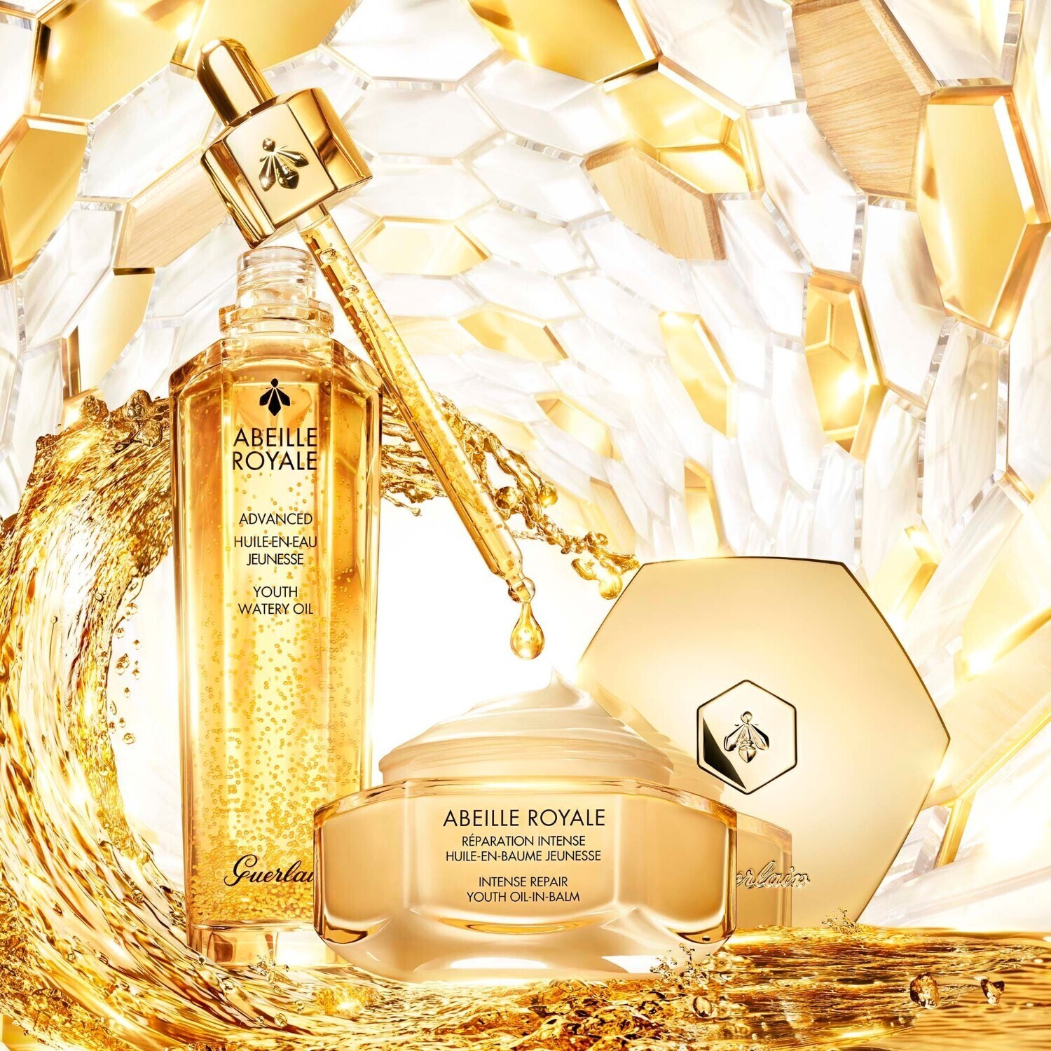 Бальзам для лица abeille royale intense repair youth oil-in-balm Guerlain, объем 80 мл — фото 3